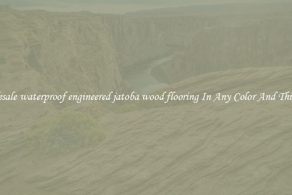 Wholesale waterproof engineered jatoba wood flooring In Any Color And Thickness