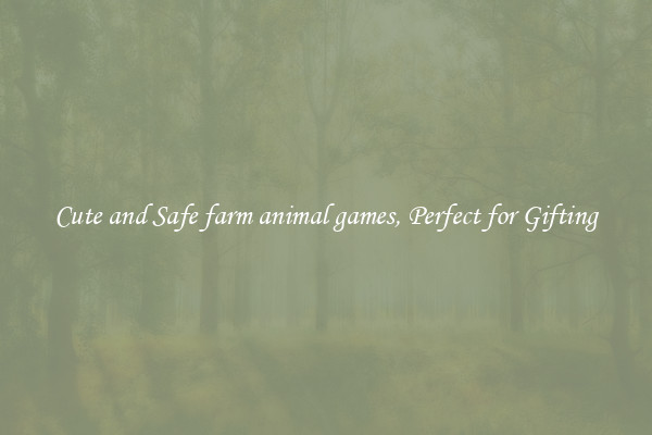 Cute and Safe farm animal games, Perfect for Gifting
