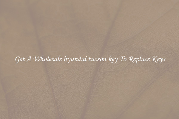 Get A Wholesale hyundai tucson key To Replace Keys