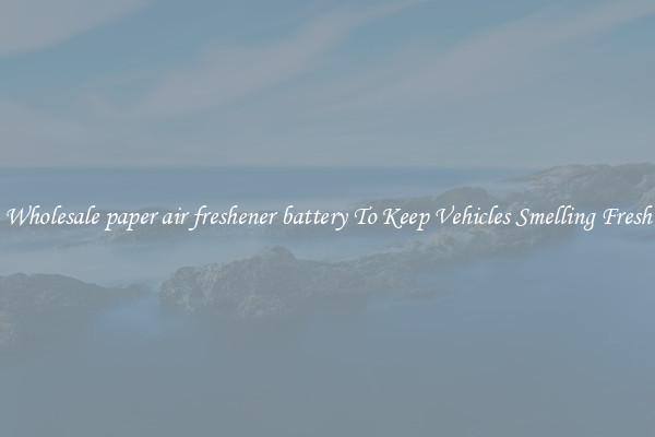 Wholesale paper air freshener battery To Keep Vehicles Smelling Fresh