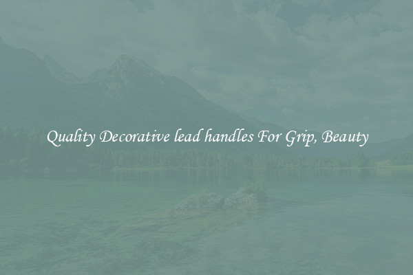 Quality Decorative lead handles For Grip, Beauty