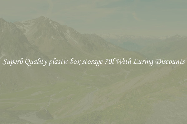 Superb Quality plastic box storage 70l With Luring Discounts