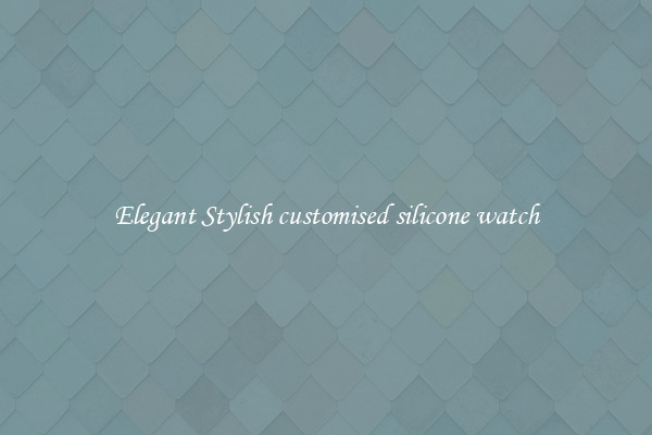 Elegant Stylish customised silicone watch