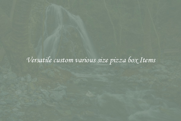 Versatile custom various size pizza box Items