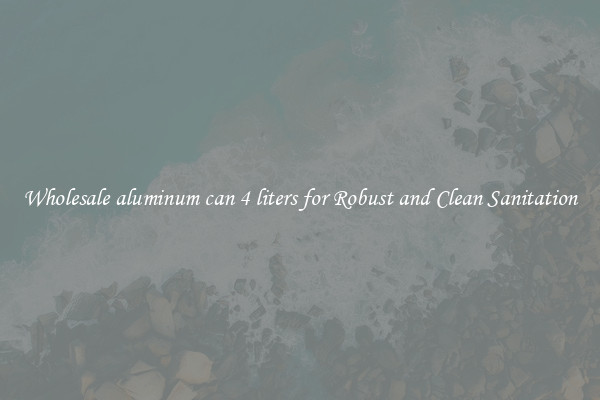 Wholesale aluminum can 4 liters for Robust and Clean Sanitation