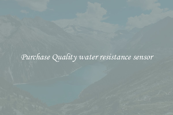 Purchase Quality water resistance sensor