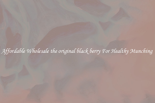 Affordable Wholesale the original black berry For Healthy Munching 