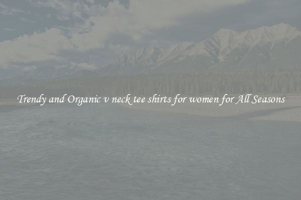 Trendy and Organic v neck tee shirts for women for All Seasons