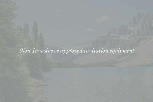 Non-Invasive ce approved cavitation equipment